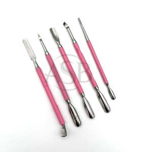 ASB Instruments Repousse-cuticules double extrémité en acier inoxydable de qualité supérieure, réutilisable, pour manucure et élimination des callosités des ongles - Product Image 4
