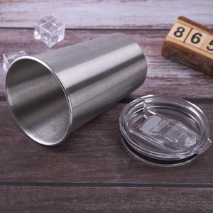 Tasse à bière empilable en métal à paroi simple avec logo personnalisé, gobelet en acier inoxydable brut, tasse à café, verre à bière en métal à paroi simple - Product Image 3