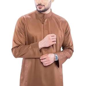Ropa Islámica Musulmana al por Mayor para Hombre, Abaya Islámica Árabe, Kaftan de Lino para Hombre, Jubba Qatari, Thobe para Hombre - Product Image 3