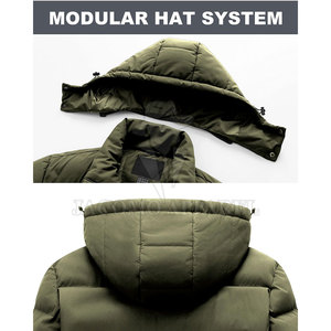 Veste fonctionnelle pour homme, idéale pour le froid, parka d'hiver à capuche, fermeture éclair intégrale, plusieurs poches, manches longues, pour la randonnée et le camping en plein air - Product Image 4