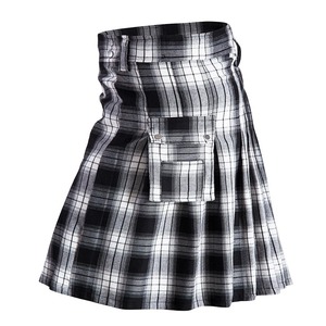 Kilt plisado clásico para hombre, traje cultural para exteriores, ropa tradicional escocesa, ajuste regulable, costuras resistentes, diseño premium - Product Image 1