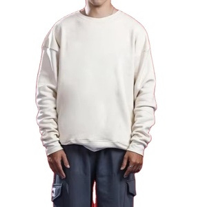 เสื้อสเวตเตอร์คอกลมแขนยาวผ้าฝ้าย100% สำหรับผู้หญิงเสื้อมีฮู้ดโอเวอร์ไซส์แบบลำลองสำหรับผู้หญิงใช้ได้ทั้งชายและหญิงรุ่นพื้นฐาน - Product Image 1