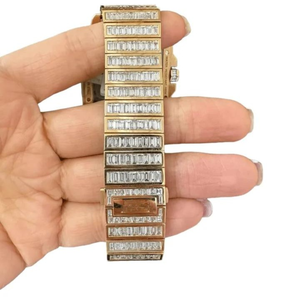 Brand New High Quality Customized Iced Out Lab Grown <b>Watch</b> Stainless Steel Best Quality Diamond <b>Watch</b> for <b>Men</b> - Product Image 2
