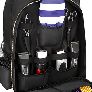 Hairdresser Durable Lightweight Large-capacity Portable Simple Polyester Zipper <b>Backpack</b> for Haircut <b>Tools</b> Hair Dryer Trimmers - Product Image 3