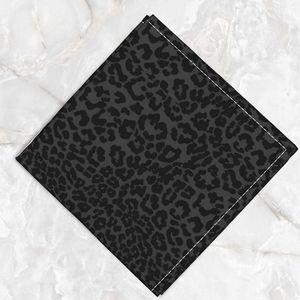Bandana à imprimé léopard tendance 49x49cm en soie unisexe, foulard décoratif décontracté pour l'extérieur - Product Image 1