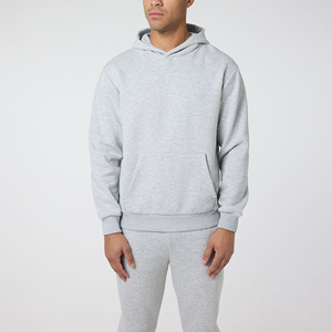 Men's Heavy Cotton Fleece Drop Shoulder Pullover <b>Hoodie</b> <b>Plain</b> Blank Warm Casual Tracksuit Jacket For Men's - Product Image 6