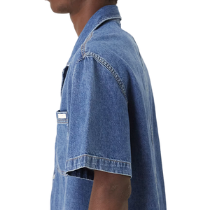 Men's Casual <b>Denim</b> Shirt Customizable Breathable Anti-Wrinkle Comfortable <b>Denim</b> <b>Fabric</b> Wholesale Cotton - Product Image 5