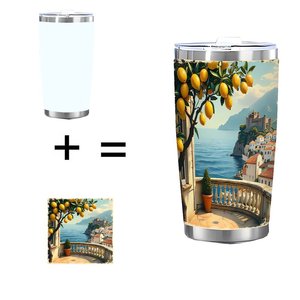 Gobelet isotherme en acier inoxydable 20 oz à double paroi, mug de voyage personnalisé avec logo, cadeau d'entreprise, vente en gros - Product Image 1