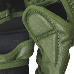 Gants de MMA en cuir de haute qualité pour les entraînements d'arts martiaux, les séances de fitness, paume antidérapante, fermeture à boucle réglable, durables - Product Image 5