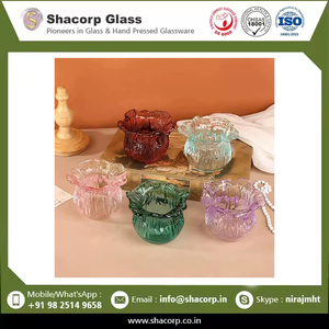 Porte-bougie en verre artistique décoratif pour une présentation d'éclairage romantique et élégante à bon prix - Product Image 6