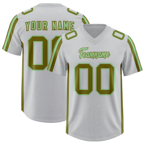 Maillot et uniforme de football américain personnalisés à transfert thermique, manches courtes, respirants, pour équipes et joueurs, fabriqués au Pakistan - Product Image 2