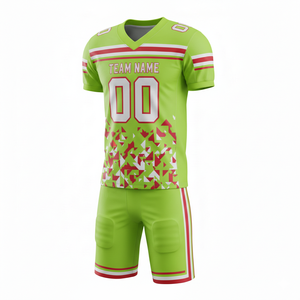 Ensemble personnalisable de maillot et short de football américain avec position du logo sur le devant - Product Image 2