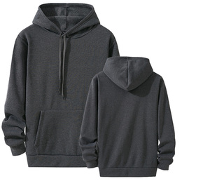 Sudadera con Capucha Unisex para Invierno, Color Rojo Sólido, Informal, Manga Larga, con Bolsillos, Corte Regular, Forro Polar, 100% Algodón, Transpirable - Product Image 5