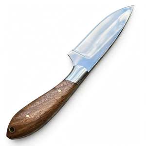 Herramienta de campo para exteriores de acero pulido a mano, personalizada, con mango de madera dura de nogal - Product Image 3