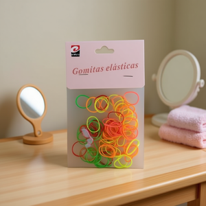 Elastici colorati in gomma GOMA per la cura e lo styling dei capelli dei bambini - Product Image 2