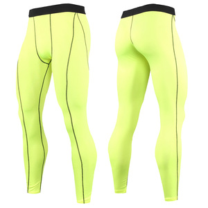 Leggings de compression athlétiques pour hommes avec logo personnalisé pour la musculation, la remise en forme et les performances sportives - Product Image 4