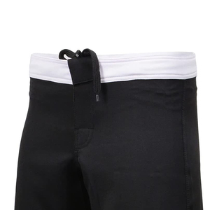 Men <b>Black</b> <b>Board</b> Shorts Solid Color Eco-Friendly Quick Dry Elastic Waist Casual Swimwear Front Logo Polyester Material - Product Image 2