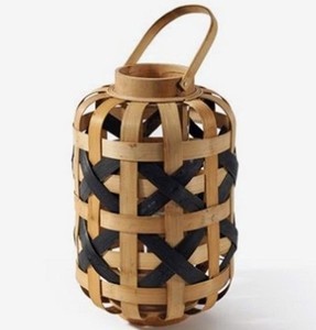<b>Bamboo</b> Woven Cylindrical <b>Lantern</b> Handmade Eco Friendly Home Decoration Candle Holder Handmade <b>Bamboo</b> Lamp Shade Coastal Resort - Product Image 4