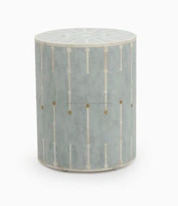 Tabouret d'appoint en os naturel blanc de qualité supérieure pour la décoration intérieure, tabouret d'appoint en os incrusté de qualité supérieure pour la maison et le bureau - Product Image 6