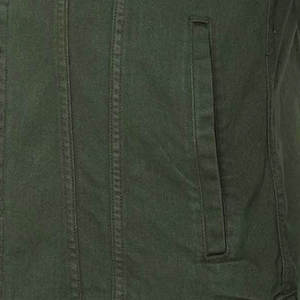 Veste en jean vert olive personnalisée, vente en gros, poches à rabat sur la poitrine, fermetures à boutons, vêtements de travail décontractés, vêtements d'extérieur pour hommes, OEM USA Bulk Co - Product Image 5