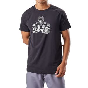 Logo personnalisé T-shirt d'entraînement de gym pour hommes surdimensionné entraînement de fitness 100% coton musculation impression personnalisée pour les garçons - Product Image 1