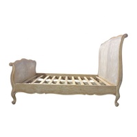 Cadre de lit en rotin, lit en bois et en cannage pour l'ameublement, style français et style européen, meubles de chambre à coucher