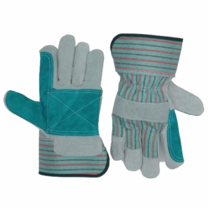 Gants en cuir de vachette pleine fleur robustes, confortables et résistants à l'abrasion et à la chaleur, renforcés, sûrs pour la construction et le jardinage - Product Image 4