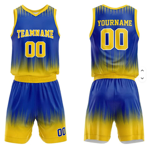 Ensemble de maillots de basket-ball personnalisés de qualité supérieure en gros, 100 % polyester, uniformes de basket-ball pour hommes et femmes - Product Image 1