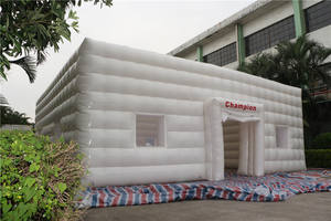 Carpa Inflable Blanca Sellada con Bomba de Aire Eléctrica, Impermeable, para Campamentos y Eventos al Aire Libre - Product Image 2