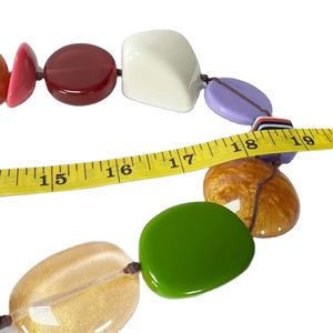 Collier de perles en résine personnalisé fait à la main pour femmes dames filles mode chaînes de perles bijoux artisanat JAVED fabriqué en Inde - Product Image 1