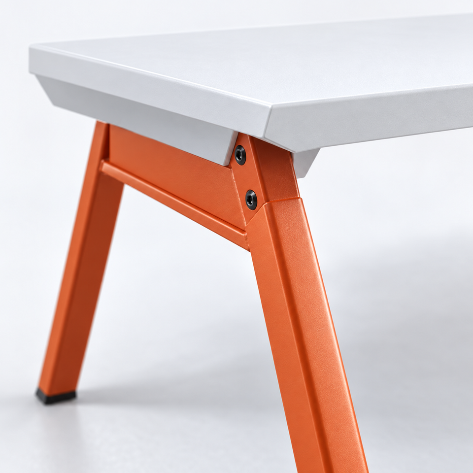 Modern Two Person Office Workstation Desk With Privacy Divider Lockable ...