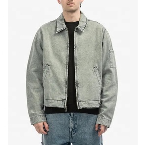 OEM ropa personalizada del fabricante de alta calidad de algodón con cremallera desgaste Hip Hop chaqueta para los hombres - Product Image 6