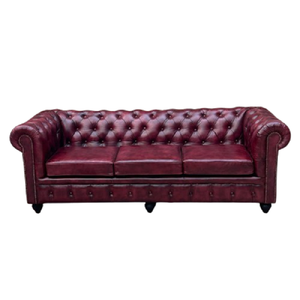 Luxury Beige Leather <b>Sofa</b> Set <b>Wood</b> <b>Frame</b> Eco-Friendly Foam Filled L-Shape Corner Deep Button Tufting Rolled Arms Transitional - Product Image 2