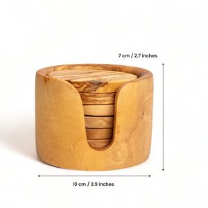 Luxury Contemporary Wooden <b>Coaster</b> <b>Set</b> with Custom Shape Durable 300mm Diameter & 10mm Thickness for Home & Commercial Use - Product Image 3