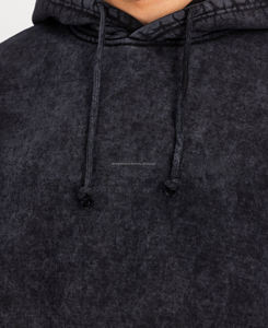 Sudadera con capucha unisex de poliéster/algodón, estilo oversize, transpirable, con efecto lavado a la piedra, cuello redondo y estampado, para invierno 2026, venta al por mayor - Product Image 4