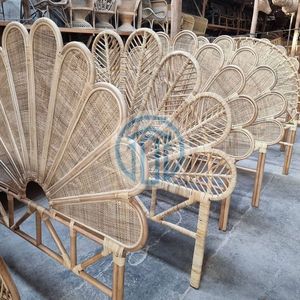 Cabecero de Cama de Ratán Tejido a Mano Ecológico al Mejor Precio, Forma de Arco, Cabecero de Cama de Mimbre Natural, Muebles Boho Hechos a Mano al por Mayor - Product Image 3