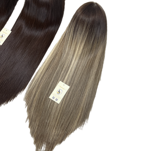 วิกผมดิบจากเวียดนามไม่มีกาวผมแท้สีดำตรงจากธรรมชาติมาใหม่สำหรับสวิสเอชดีวิกผมลูกไม้ด้านหน้า - Product Image 1