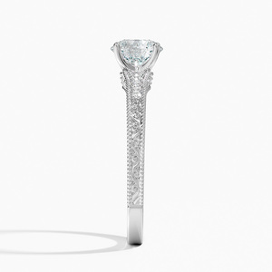 แหวน BOJ รุ่น 0129 ทรงกลม เงินแท้ 925 ประดับเพชรทรงกลมแบบ Solitaire น้ำหนัก 2 กะรัต สี D ความสะอาด VVS1 เพชรโมอิสซาไนต์ รับรองโดย GRA - Product Image 2