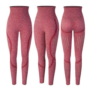 Leggings de yoga pour femmes à taille mi-haute, unis, avec poches, shorts de course sans couture, 220g, séchage rapide, respirants - Product Image 4