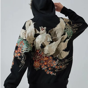 Sudadera con Capucha de Alta Calidad, 370 g/m², de Algodón y Poliéster, Cálida, con Forro Polar, Estilo Batik Lavado, para Hombre - Product Image 3
