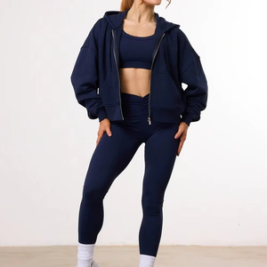 High Quality Breathable Plaid Front Gym Wear for Women Yoga Set <b>Running</b> Fitness Top Selling Stylish Customize - Product Image 6