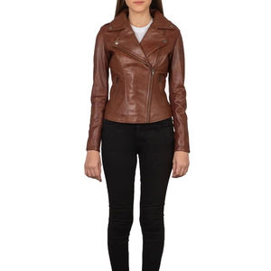 Chaqueta de Piel de Oveja para Mujer de Súper Calidad, Transpirable, Antiarrugas, Impermeable, Ecológica, Ligera, Diseño a Rayas de Invierno - Product Image 2