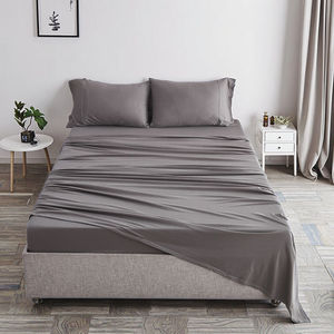 Full Flat Sheet Therapy Eco-Friendly Linen 300tc Ultra Soft Bed Deep Pockets Easy Care Cooling Breathable 4 Pieces Hotel Luxury - Product Image 1