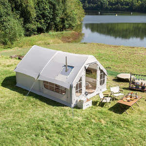 Pergola portable, gazebo d'extérieur, tente automatique pour 3-4 personnes, abri solaire bioclimatique imperméable pour le camping - Product Image 4