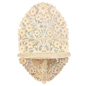 Estante de pared de madera moderno y atractivo para decoración del hogar, adecuado para sala de estar y oficina. - Product Image 3