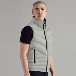 Chaleco Acolchado Ligero Impermeable de Invierno para Hombre, Estilo Hip Hop, Personalizable, Sin Mangas, con Cierre de Cremallera - Product Image 5