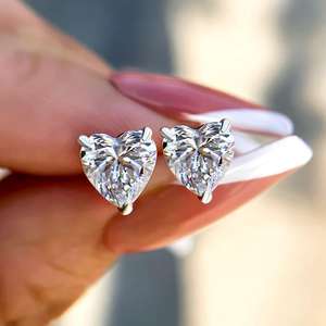 Pendientes de Diamantes Naturales de 4 Quilates en Oro Blanco de 9K de Alta Gama con Certificado IGI, Regalo de Lujo, Modernos, Chapados en Rodio - Product Image 1