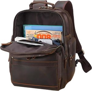 Mochila de Cuero de Alta Calidad para Hombre y Mujer, Bolsa de Viaje, Mochila Escolar para Portátil, Servicio de Logotipo Personalizado, Proveedor Mayorista - Product Image 2