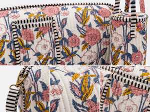 Sac de transport léger VEER HANDIRCRAFTS en coton fait main pour tapis de yoga, capacité 21L, fermeture éclair, bandoulière pour la gym - Product Image 5