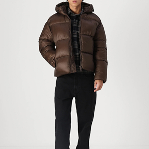 Comfortable Warm Breathable Outerwear For Outdoor Travel Men Puffer <b>Jacket</b> Premium Lightweight Winter Coat Quilted Insulation - Product Image 2